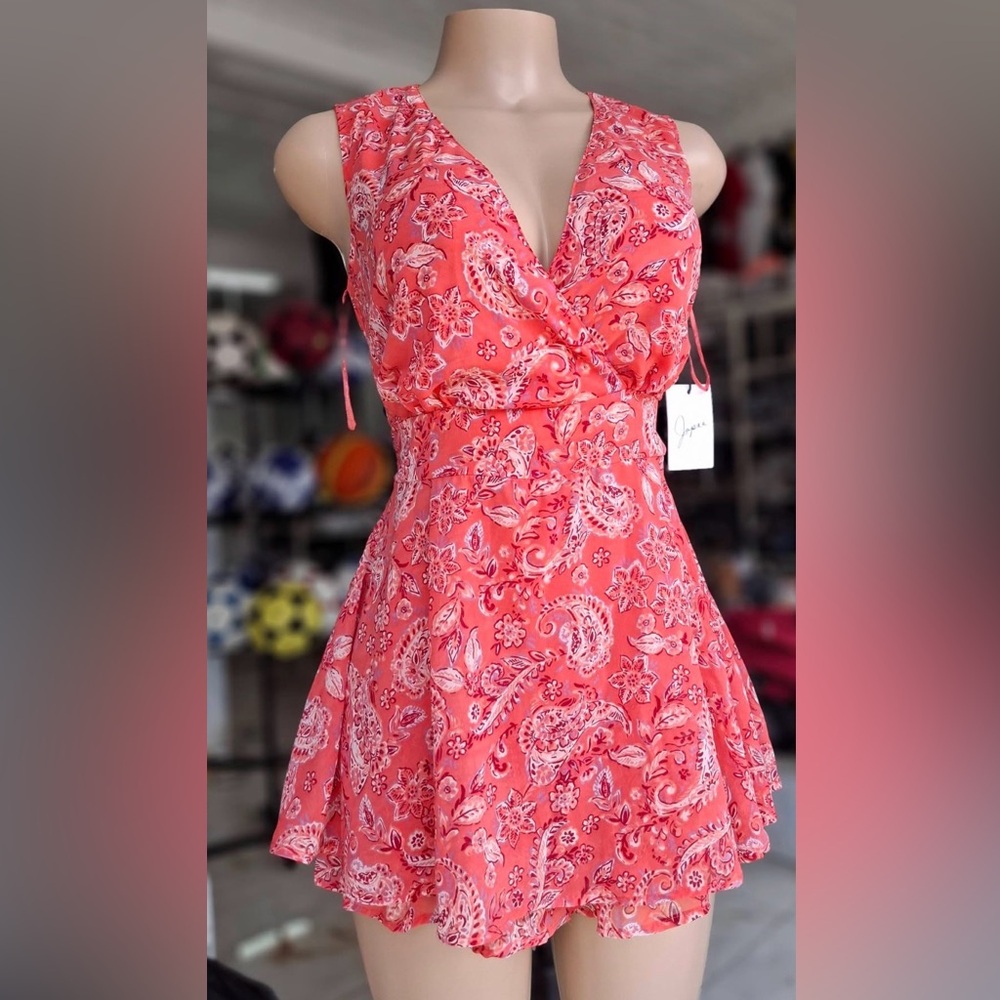 Japna Print Sleeveless Wrap romper